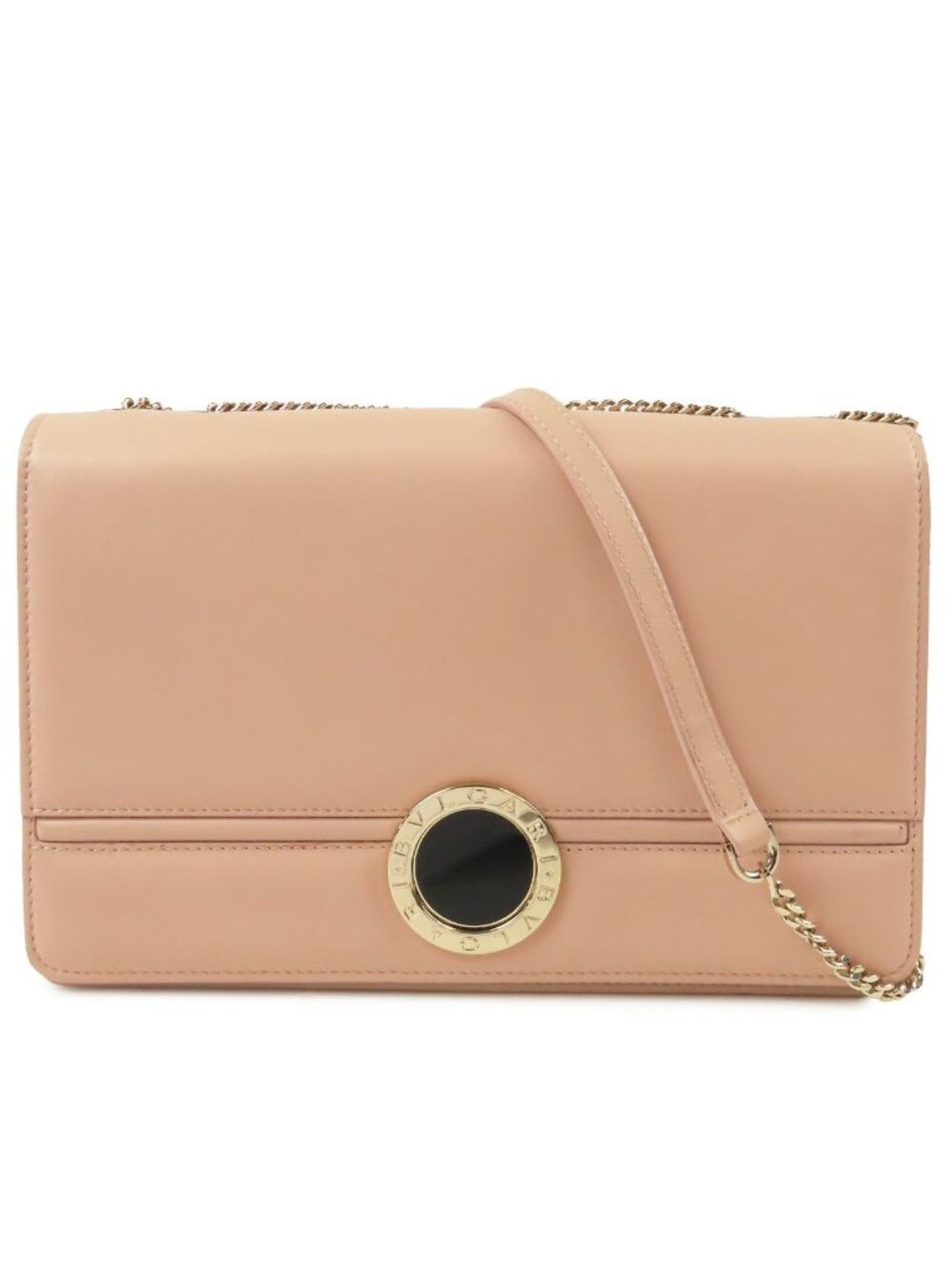 Bvlgari Pink Leather Chain Shoulder Bag